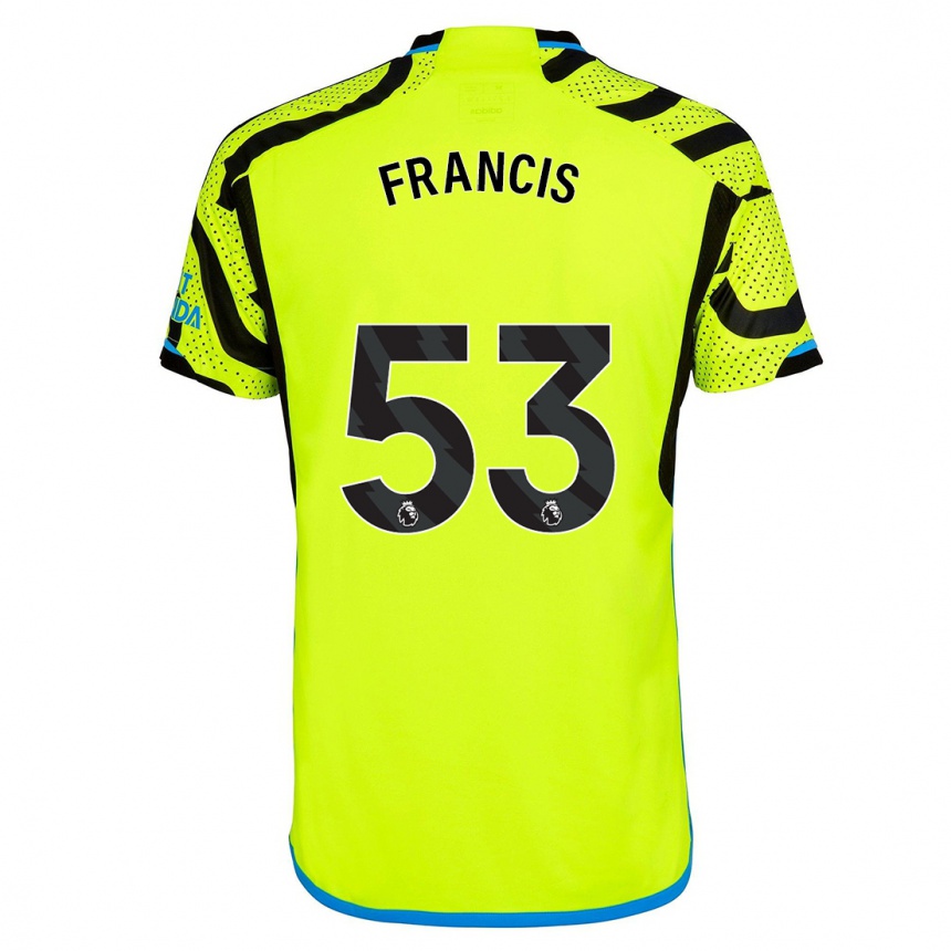 Kids  Jack Henry Francis #53 Yellow Away Jersey 2023/24 T-Shirt Canada