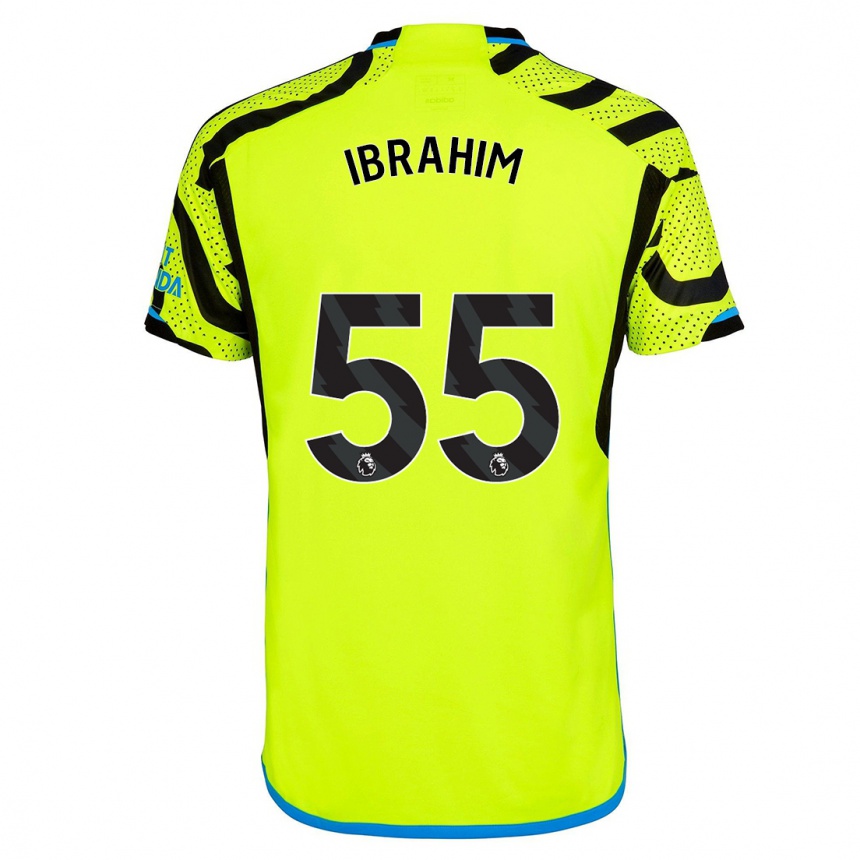 Kids Bradley Ibrahim #55 Yellow Away Jersey 2023/24 T-Shirt Canada