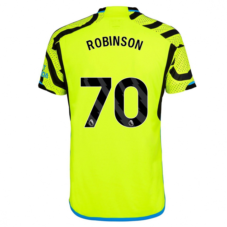 Kids  Josh Robinson #70 Yellow Away Jersey 2023/24 T-Shirt Canada