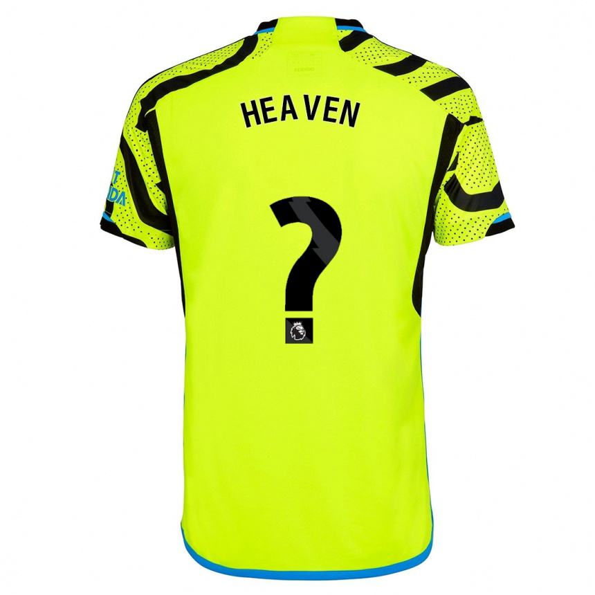 Enfant Football Maillot Ayden Heaven #0 Jaune Tenues Extérieur 2023/24 Canada