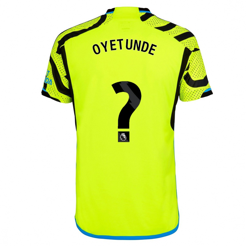 Kids  Daniel Oyetunde #0 Yellow Away Jersey 2023/24 T-Shirt Canada