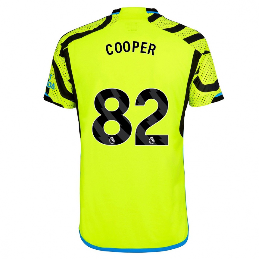 Kids Noah Cooper #82 Yellow Away Jersey 2023/24 T-Shirt Canada