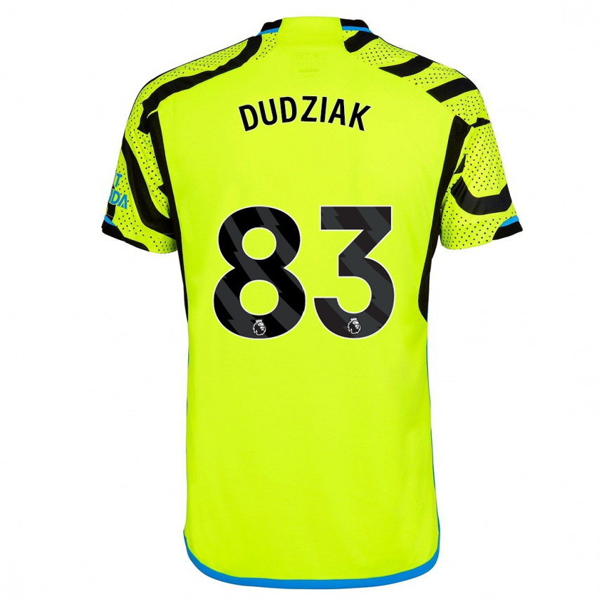 Kids Harrison Dudziak #83 Yellow Away Jersey 2023/24 T-Shirt Canada