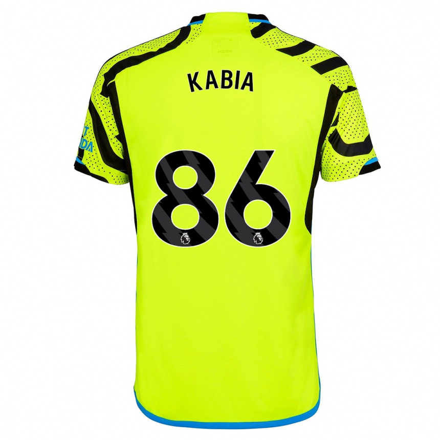 Kids  Ismeal Kabia #86 Yellow Away Jersey 2023/24 T-Shirt Canada