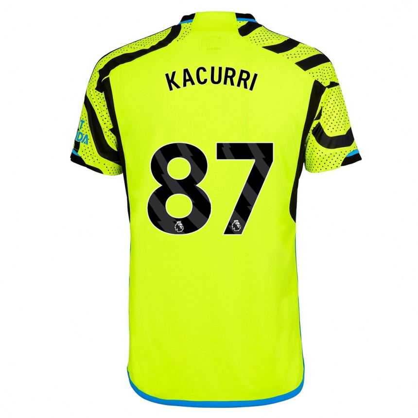 Kids Maldini Kacurri #87 Yellow Away Jersey 2023/24 T-Shirt Canada