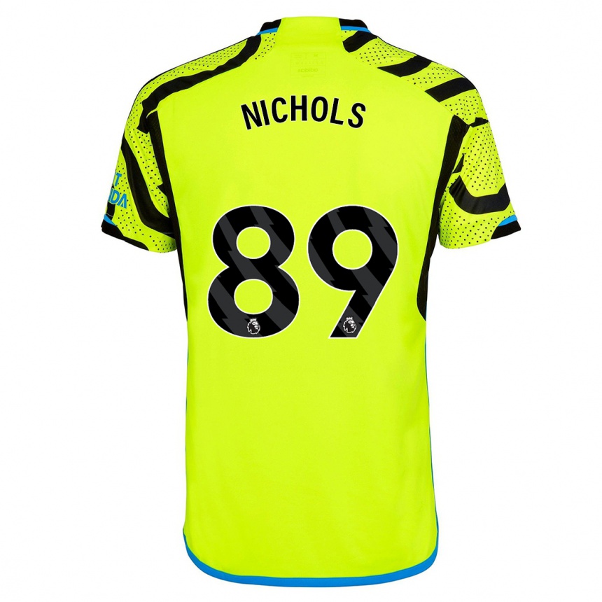 Kids Josh Nichols #89 Yellow Away Jersey 2023/24 T-Shirt Canada