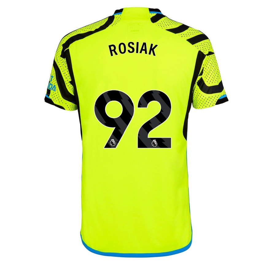 Kids  Michal Rosiak #92 Yellow Away Jersey 2023/24 T-Shirt Canada