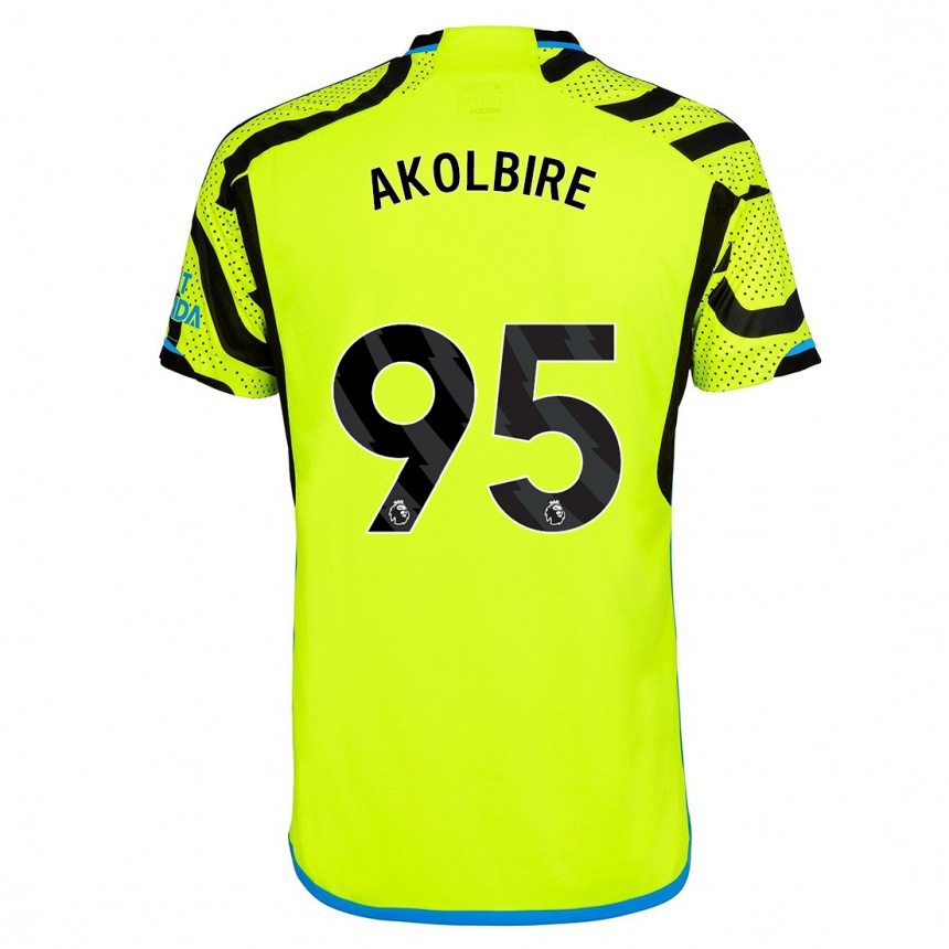 Kids  Bless Akolbire #95 Yellow Away Jersey 2023/24 T-Shirt Canada