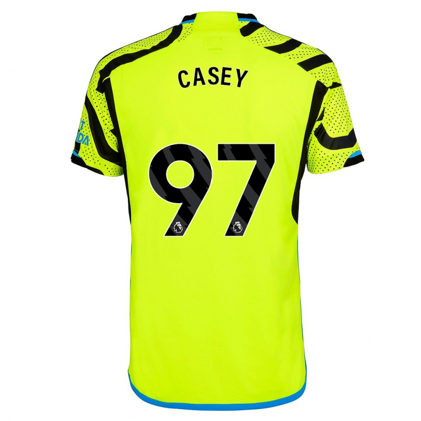 Kids  Dan Casey #97 Yellow Away Jersey 2023/24 T-Shirt Canada