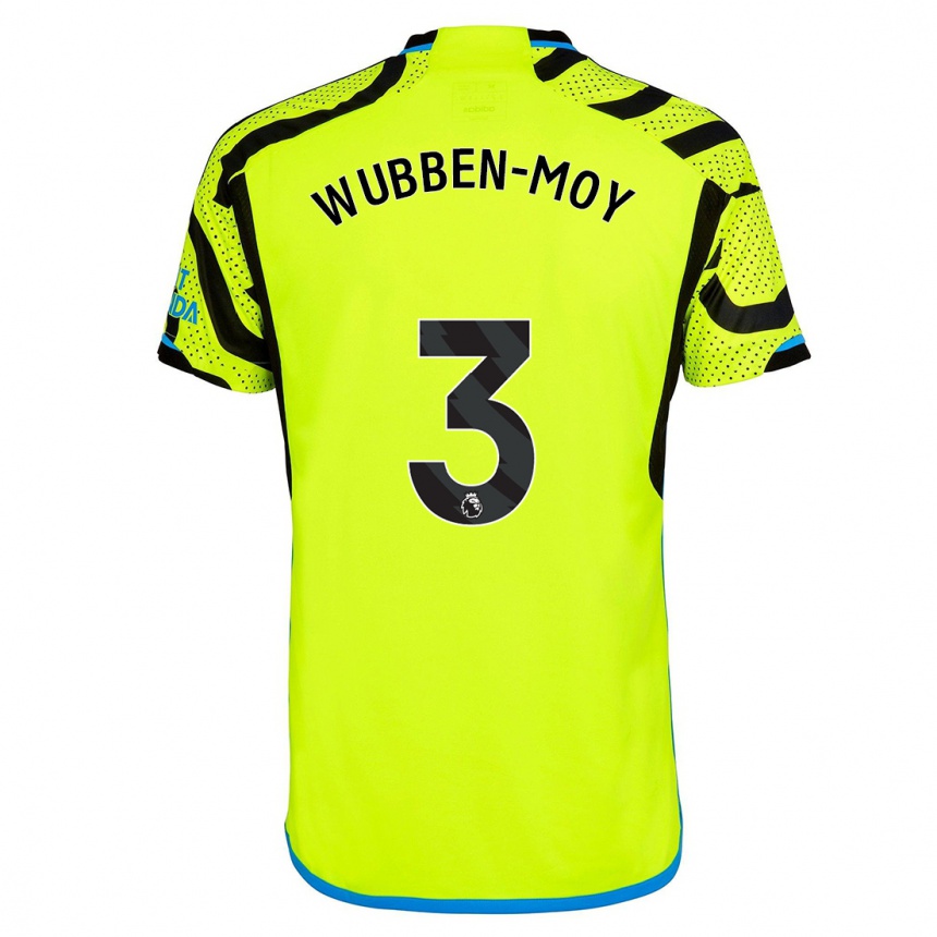 Kids Lotte Wubben-Moy #3 Yellow Away Jersey 2023/24 T-Shirt Canada