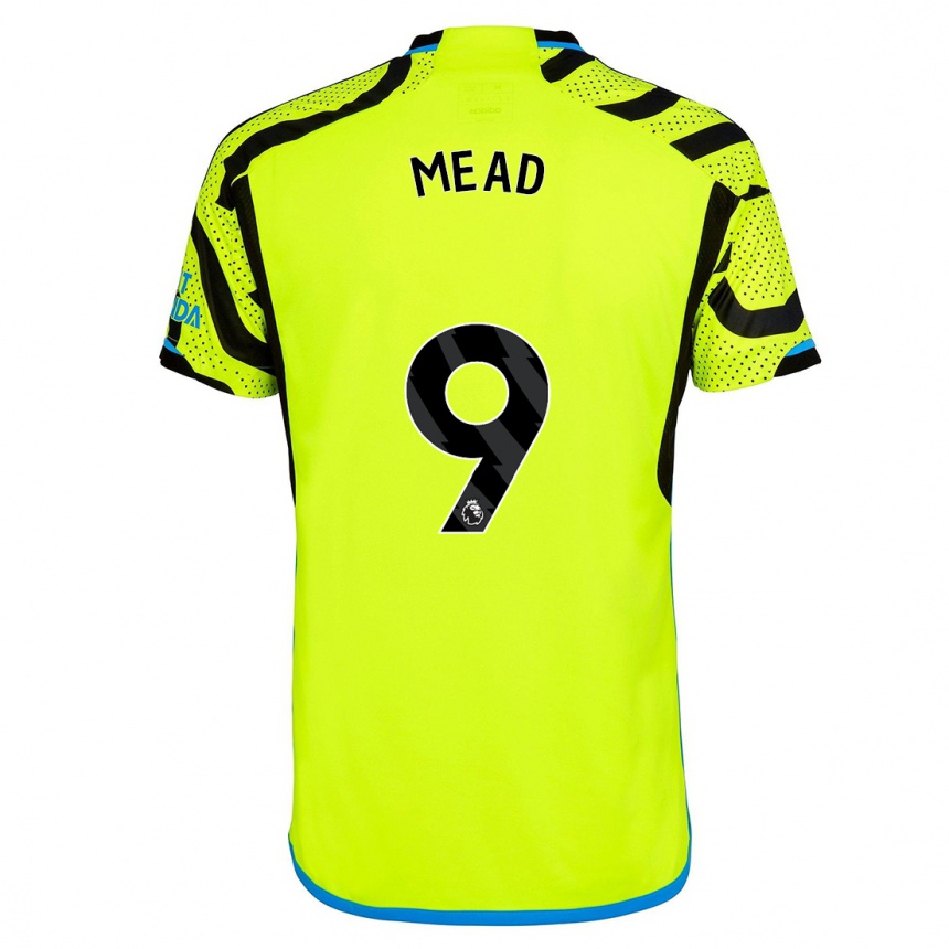 Kids  Beth Mead #9 Yellow Away Jersey 2023/24 T-Shirt Canada