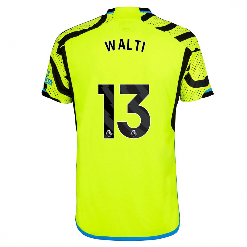 Enfant Football Maillot Lia Walti #13 Jaune Tenues Extérieur 2023/24 Canada