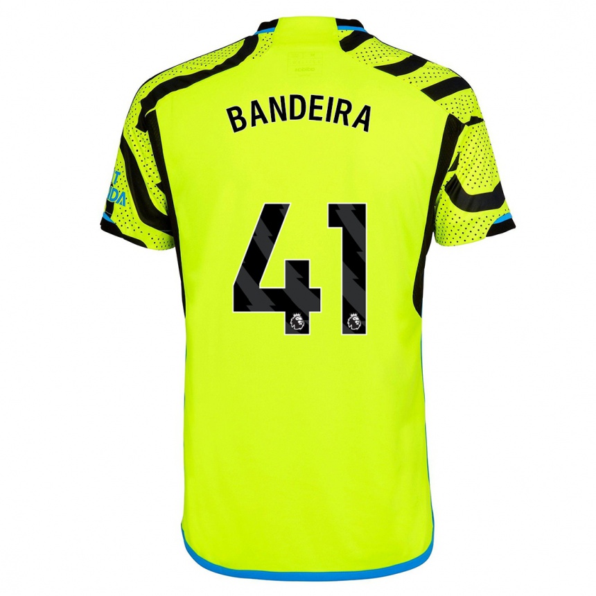 Kids  Mauro Bandeira #41 Yellow Away Jersey 2023/24 T-Shirt Canada