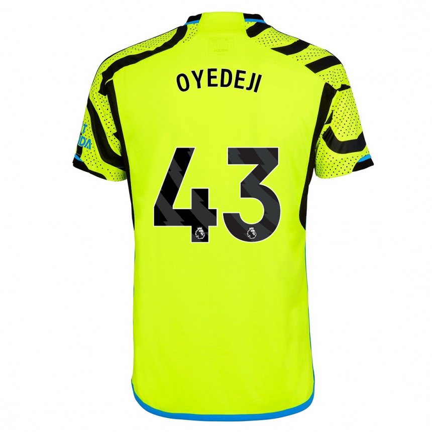 Kids  Nathan Butler Oyedeji #43 Yellow Away Jersey 2023/24 T-Shirt Canada