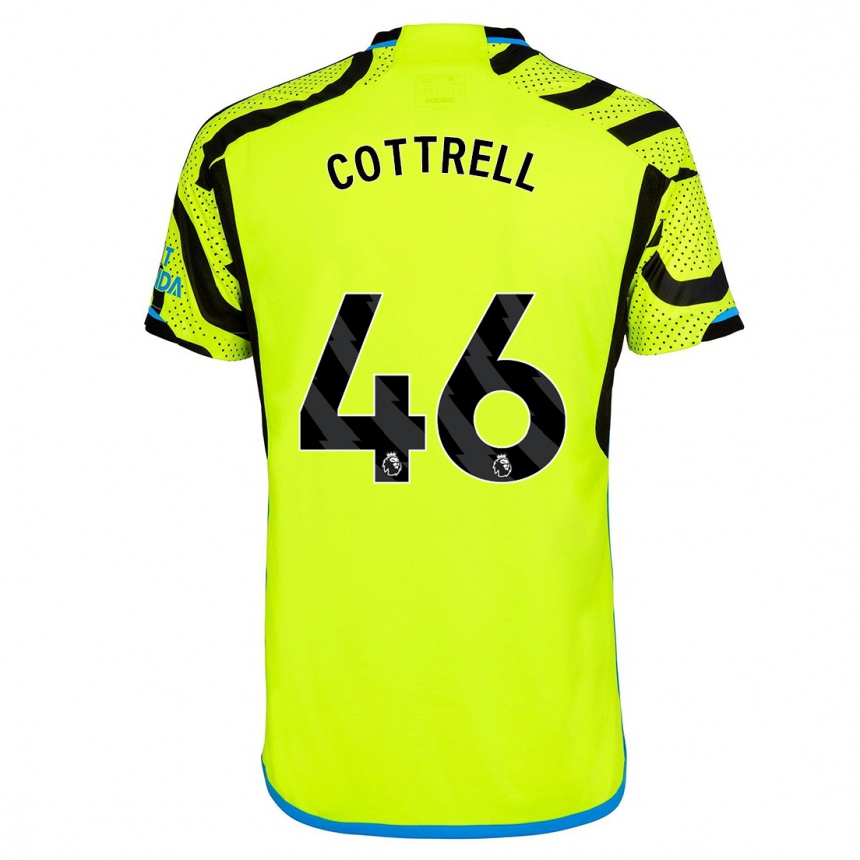 Kids  Ben Cottrell #46 Yellow Away Jersey 2023/24 T-Shirt Canada