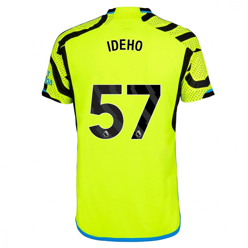 Kids Joel Ideho #57 Yellow Away Jersey 2023/24 T-Shirt Canada