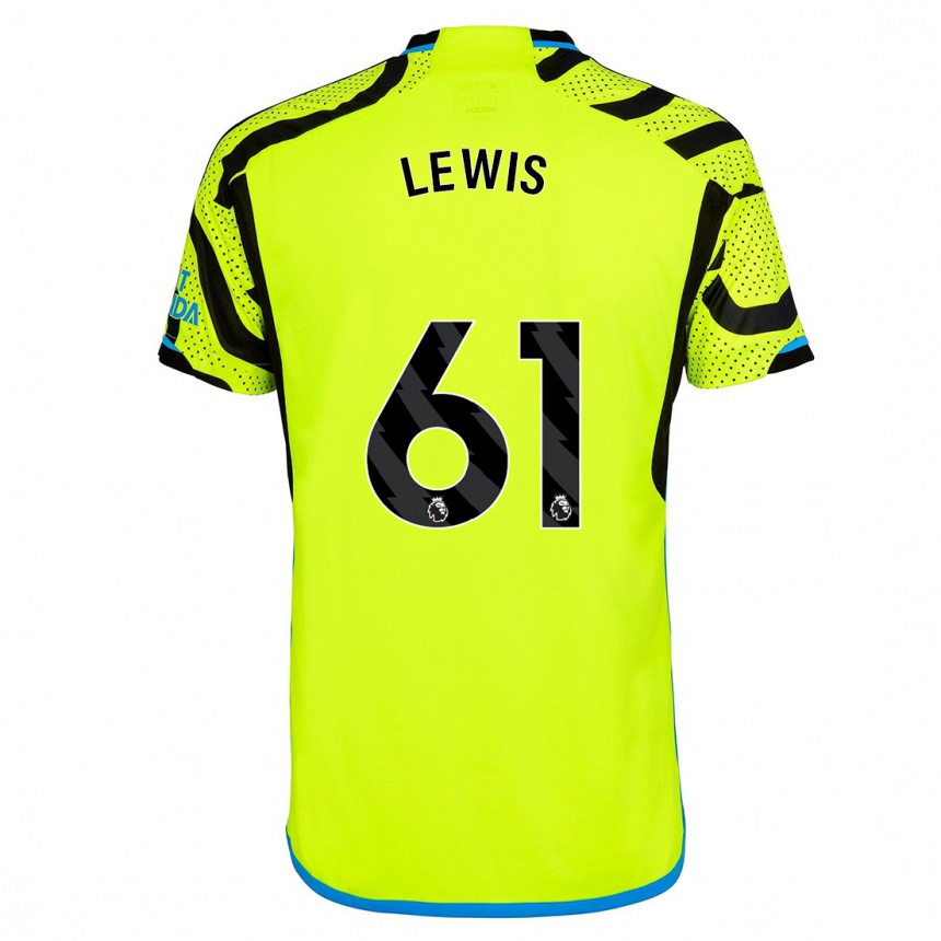 Kids George Lewis #61 Yellow Away Jersey 2023/24 T-Shirt Canada