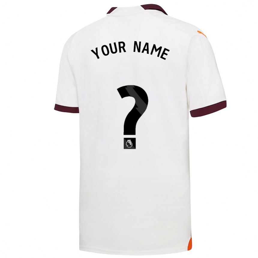 Kids  Your Name #0 White Away Jersey 2023/24 T-Shirt Canada