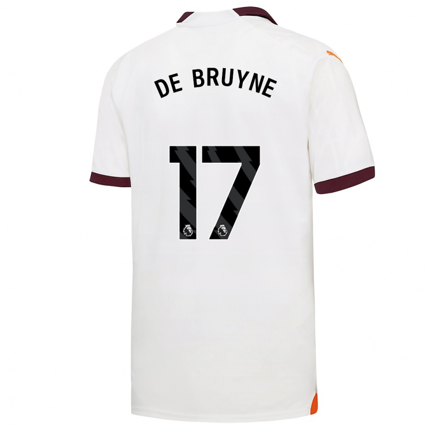 Enfant Football Maillot Kevin De Bruyne #17 Blanc Tenues Extérieur 2023/24 Canada