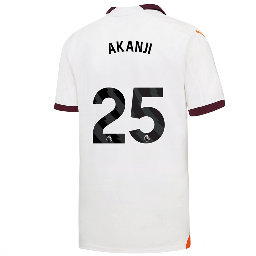 Kids  Manuel Akanji #25 White Away Jersey 2023/24 T-Shirt Canada