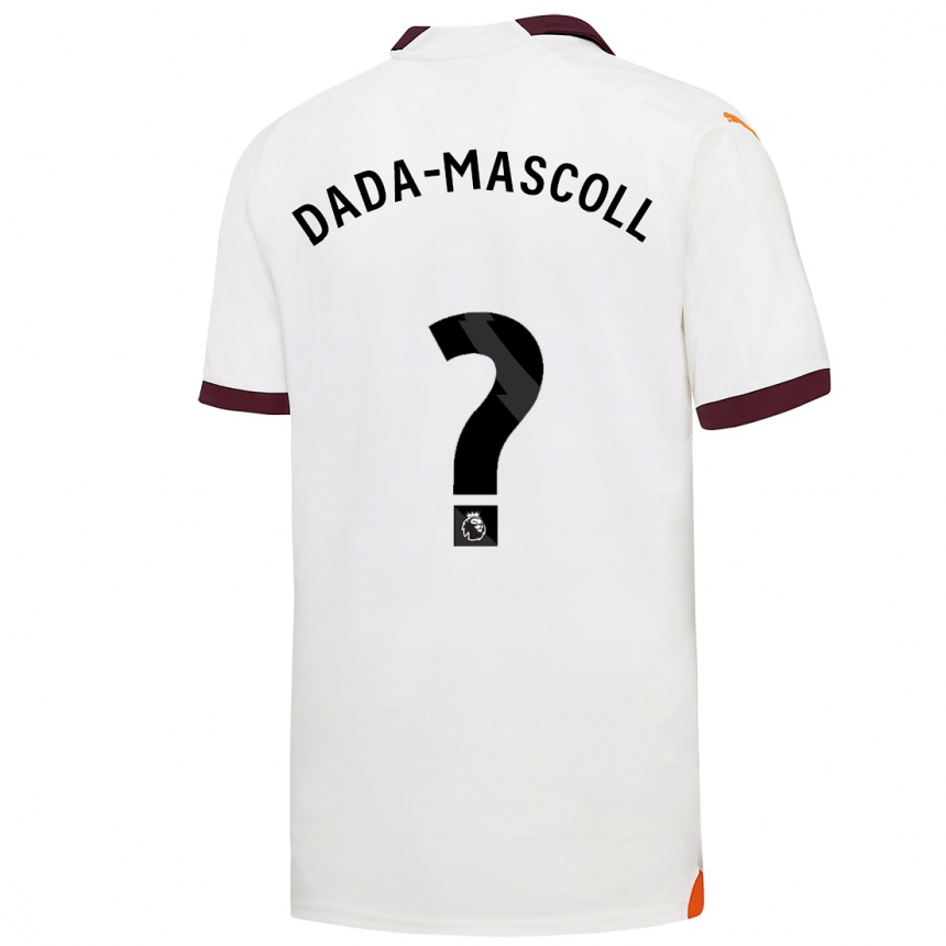 Kids Isaiah Dada-Mascoll #0 White Away Jersey 2023/24 T-Shirt Canada