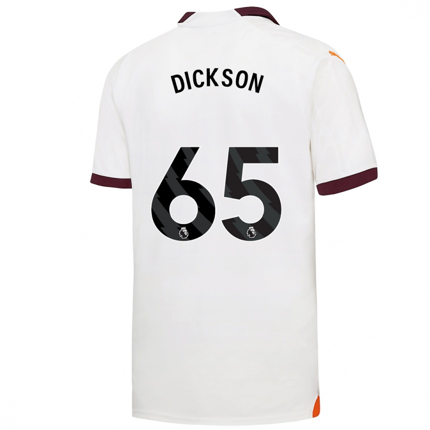 Kids  Will Dickson #65 White Away Jersey 2023/24 T-Shirt Canada