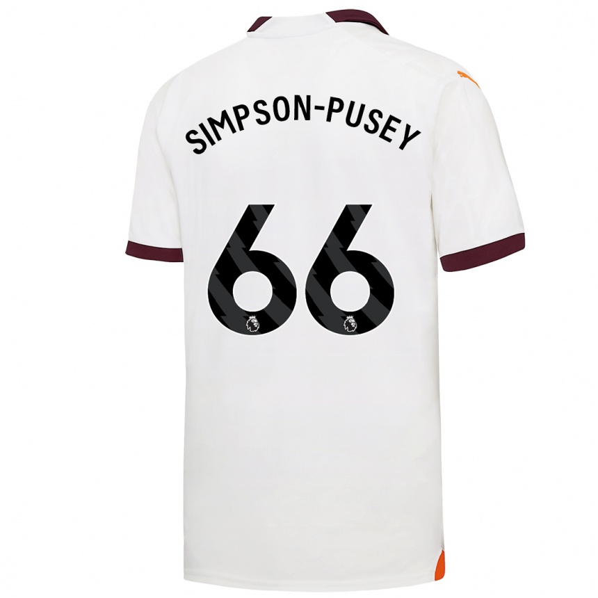 Kids Jahmai Simpson-Pusey #66 White Away Jersey 2023/24 T-Shirt Canada