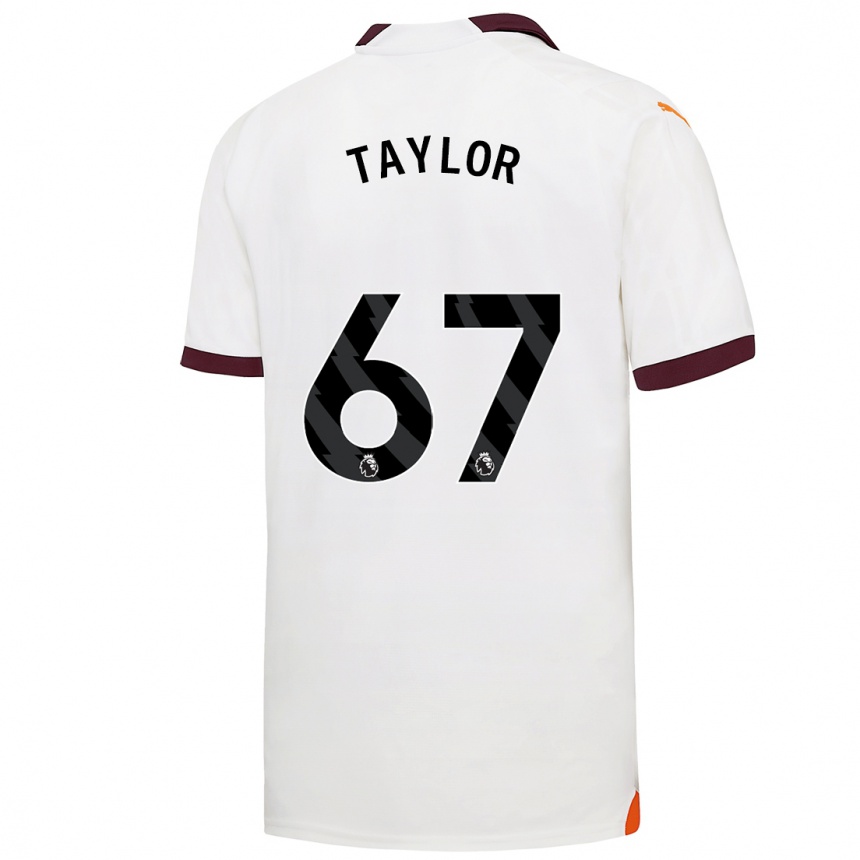 Kids Kane Taylor #67 White Away Jersey 2023/24 T-Shirt Canada