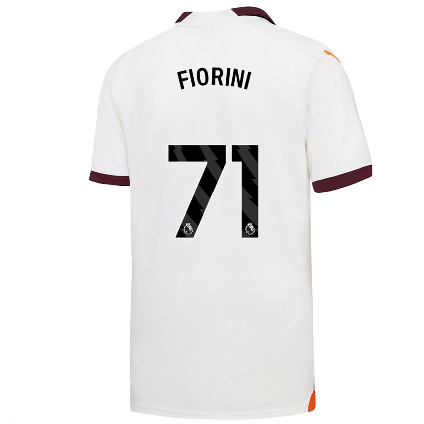 Kids Lewis Fiorini #71 White Away Jersey 2023/24 T-Shirt Canada