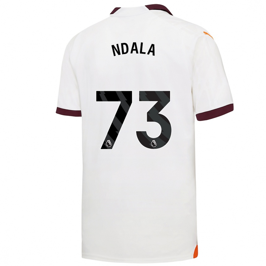 Enfant Football Maillot Joel Ndala #73 Blanc Tenues Extérieur 2023/24 Canada