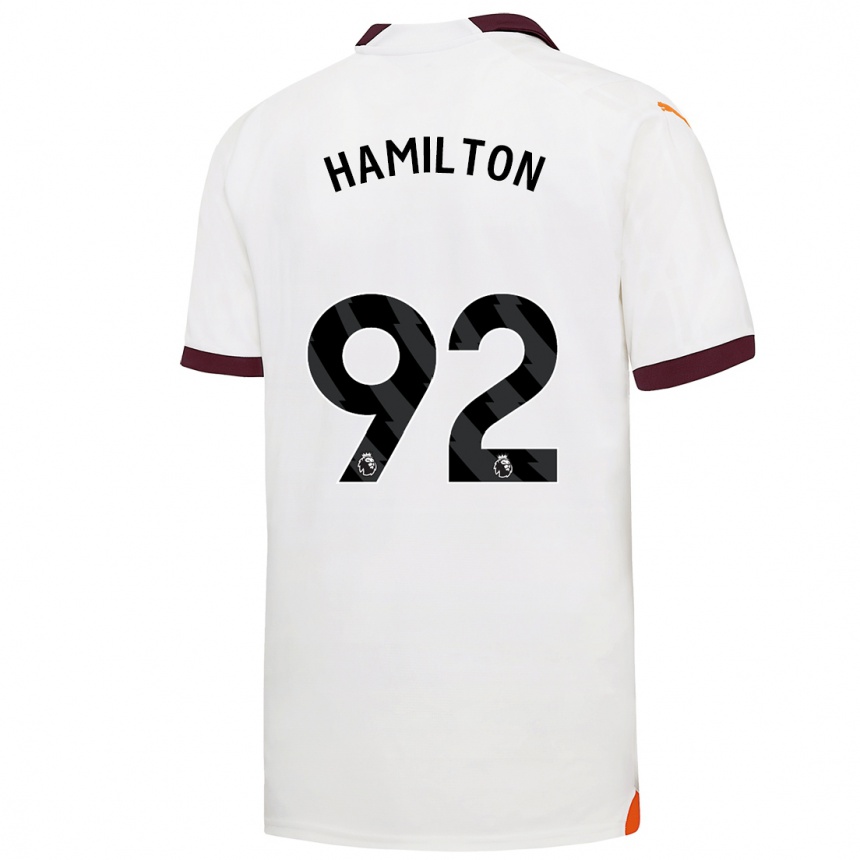 Kids  Micah Hamilton #92 White Away Jersey 2023/24 T-Shirt Canada