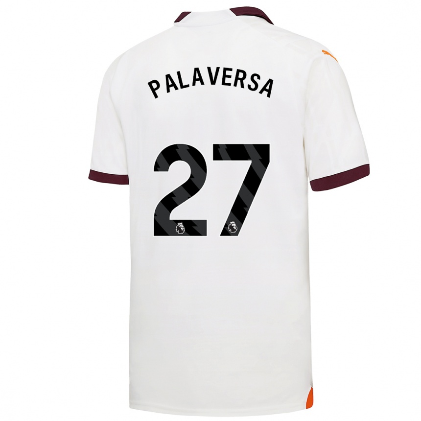 Kids  Ante Palaversa #27 White Away Jersey 2023/24 T-Shirt Canada