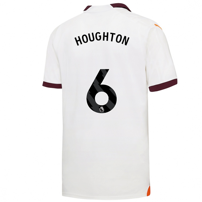 Enfant Football Maillot Steph Houghton #6 Blanc Tenues Extérieur 2023/24 Canada