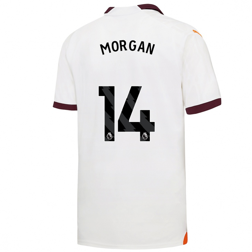 Kids  Esme Morgan #14 White Away Jersey 2023/24 T-Shirt Canada