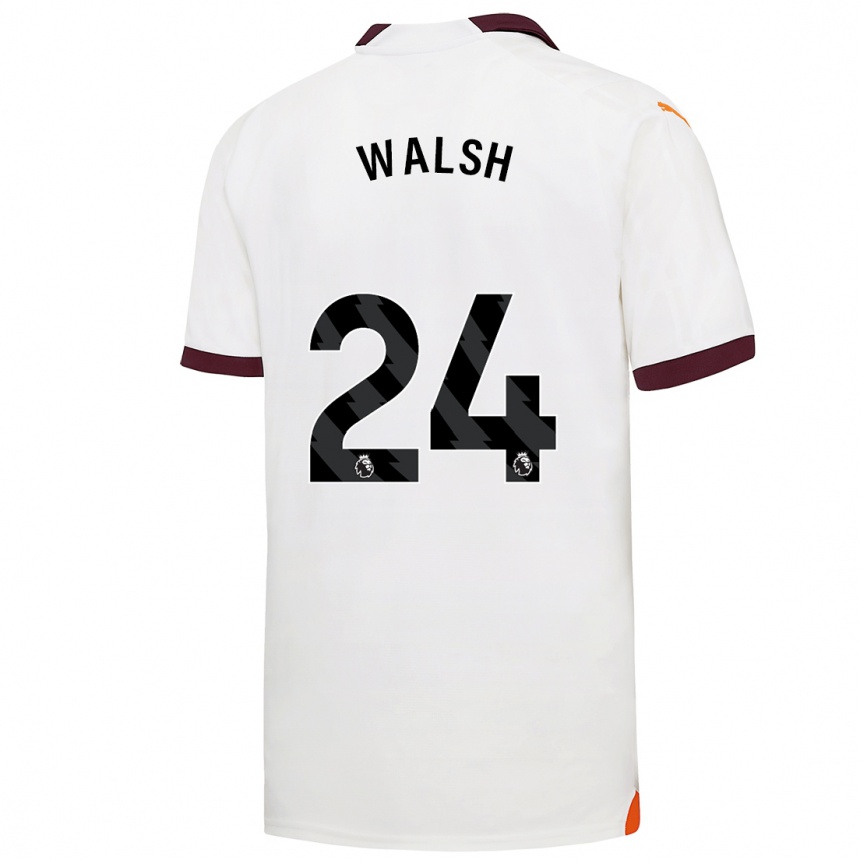 Kids  Keira Walsh #24 White Away Jersey 2023/24 T-Shirt Canada