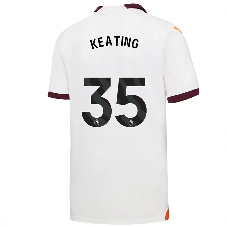 Enfant Football Maillot Khiara Keating #35 Blanc Tenues Extérieur 2023/24 Canada