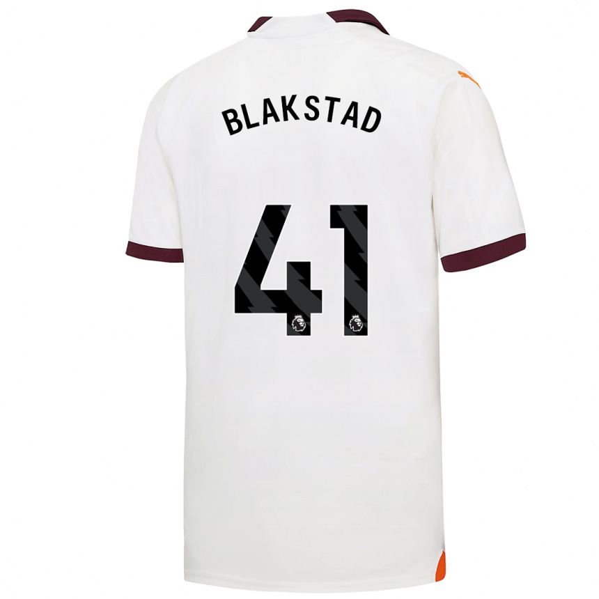 Kids  Julie Blakstad #41 White Away Jersey 2023/24 T-Shirt Canada