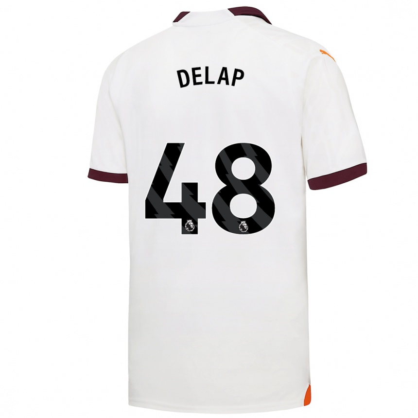 Kids  Liam Delap #48 White Away Jersey 2023/24 T-Shirt Canada