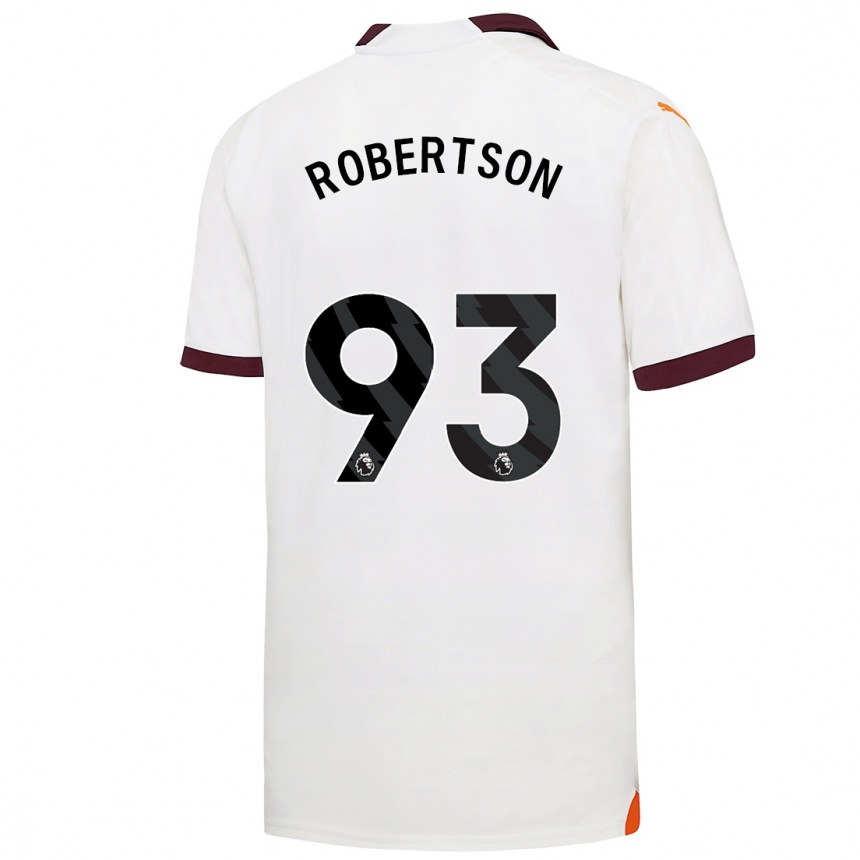 Enfant Football Maillot Alex Robertson #93 Blanc Tenues Extérieur 2023/24 Canada