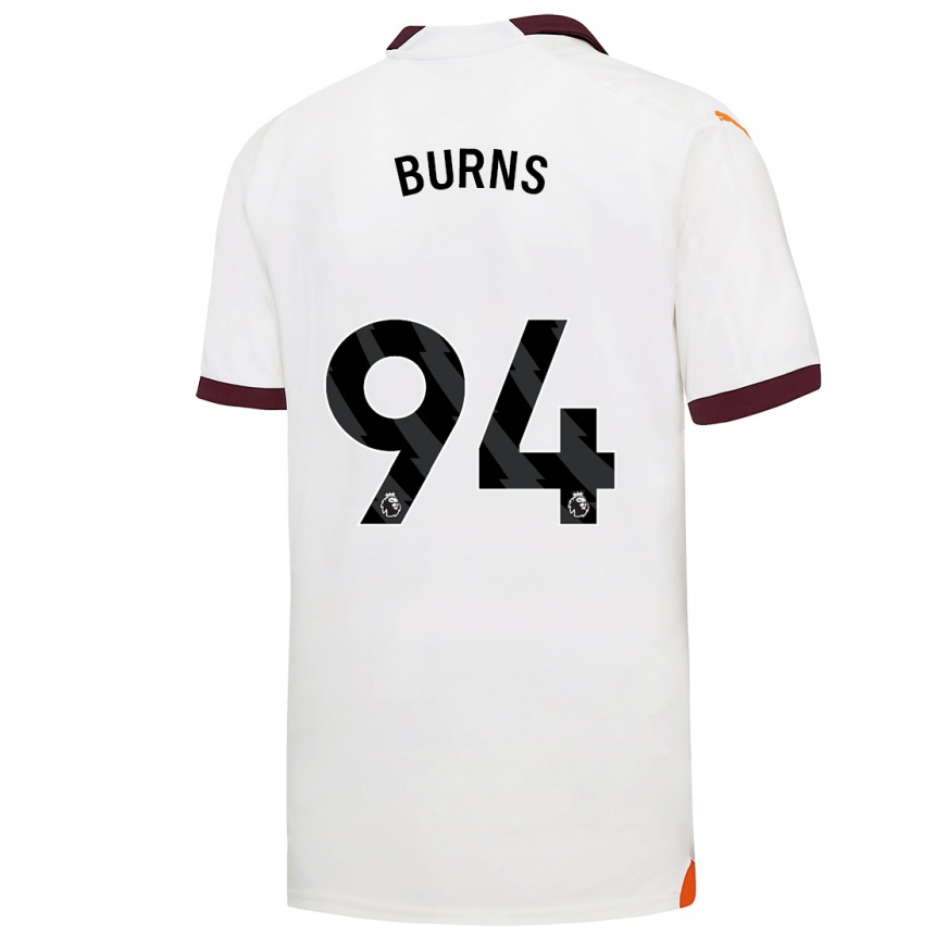 Enfant Football Maillot Finley Burns #94 Blanc Tenues Extérieur 2023/24 Canada