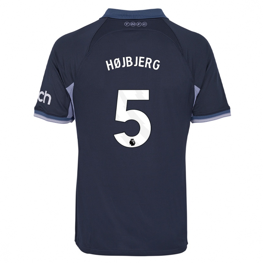 Enfant Football Maillot Pierre Emile Hojbjerg #5 Bleu Foncé Tenues Extérieur 2023/24 Canada