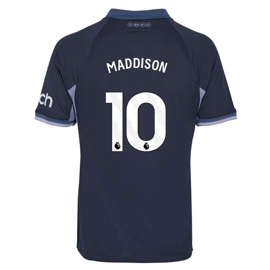 Kids James Maddison #10 Dark Blue Away Jersey 2023/24 T-Shirt Canada