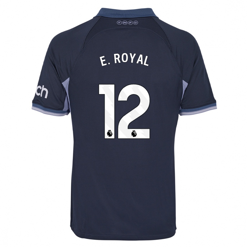 Enfant Football Maillot Emerson Royal #12 Bleu Foncé Tenues Extérieur 2023/24 Canada