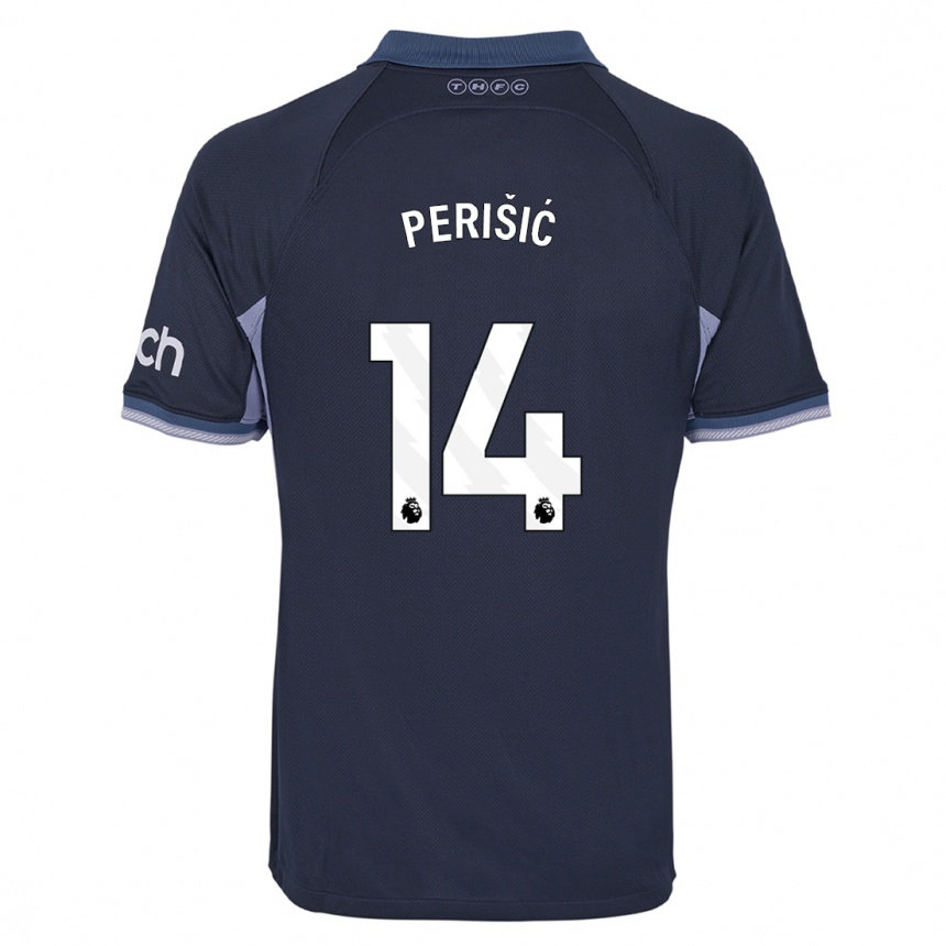 Kids Ivan Perisic #14 Dark Blue Away Jersey 2023/24 T-Shirt Canada