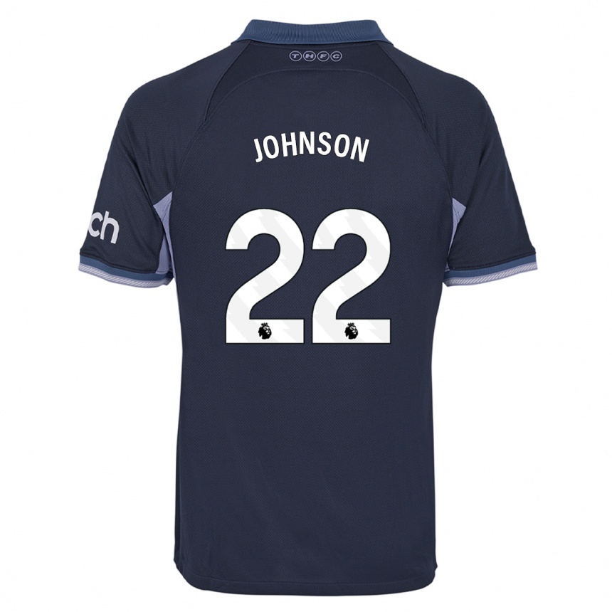 Kids  Brennan Johnson #22 Dark Blue Away Jersey 2023/24 T-Shirt Canada