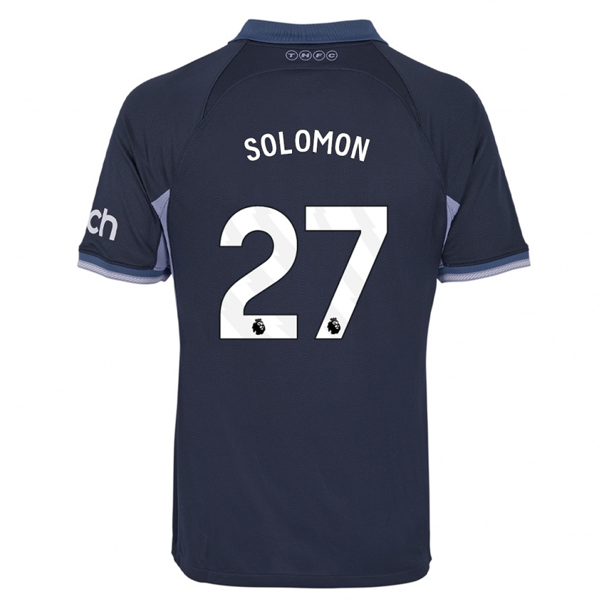 Kids  Manor Solomon #27 Dark Blue Away Jersey 2023/24 T-Shirt Canada