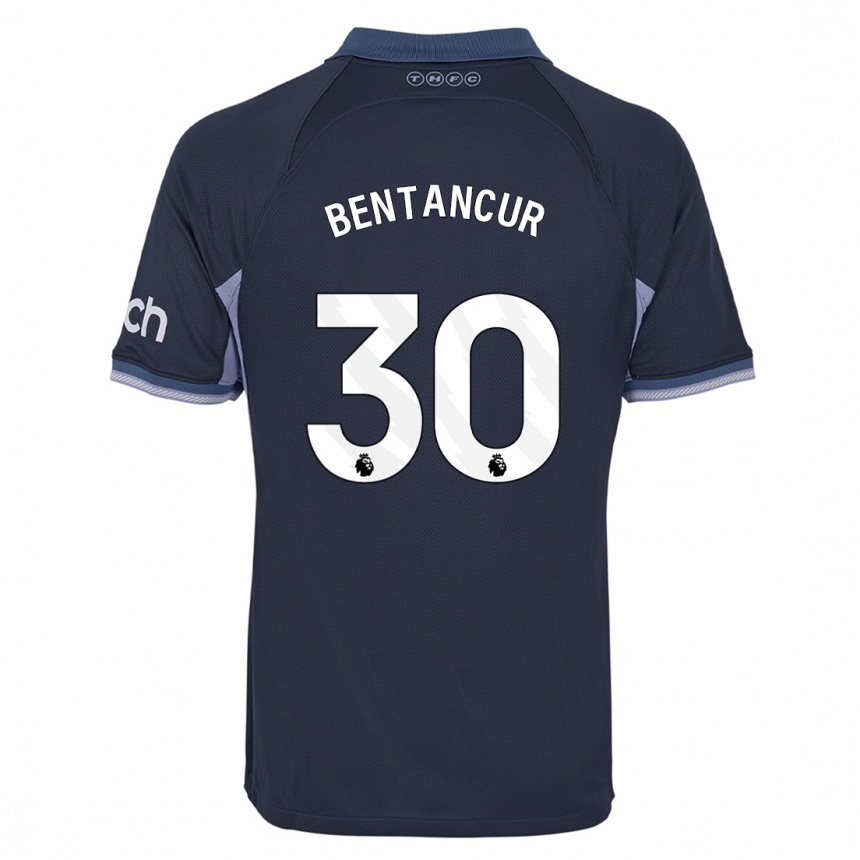 Kids  Rodrigo Bentancur #30 Dark Blue Away Jersey 2023/24 T-Shirt Canada