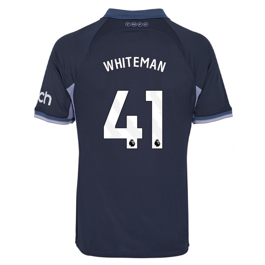 Enfant Football Maillot Alfie Whiteman #41 Bleu Foncé Tenues Extérieur 2023/24 Canada