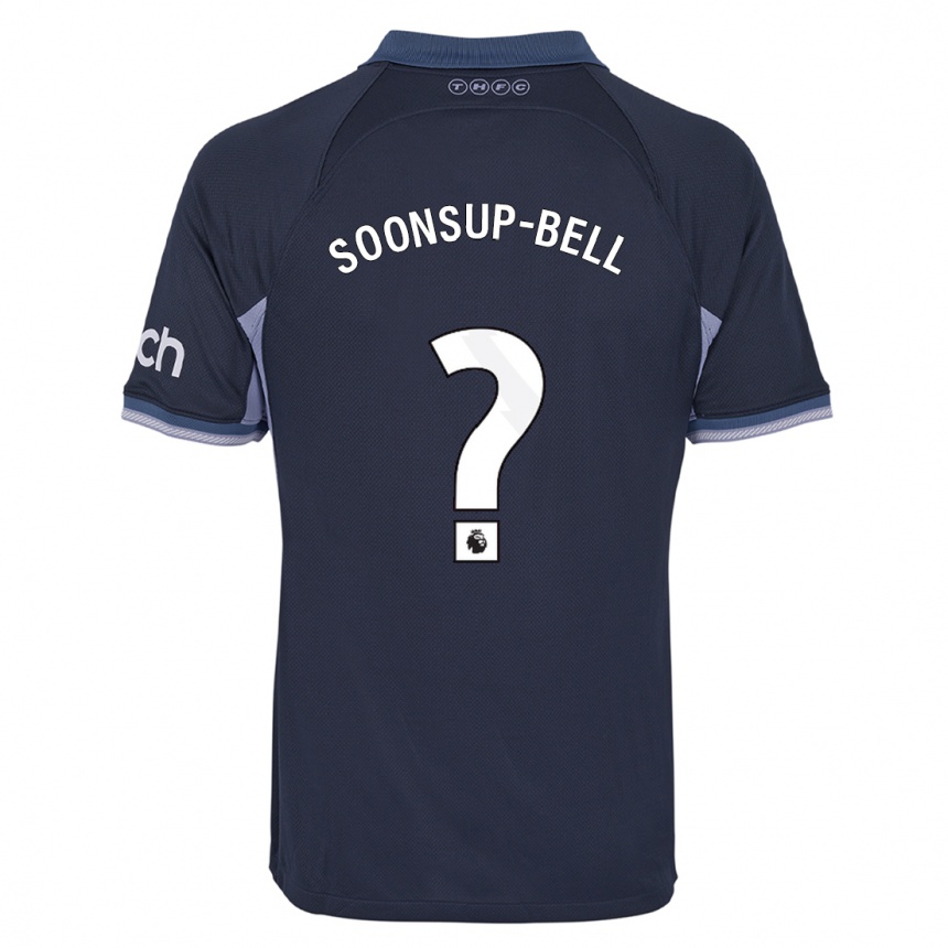 Enfant Football Maillot Jude Soonsup-Bell #0 Bleu Foncé Tenues Extérieur 2023/24 Canada