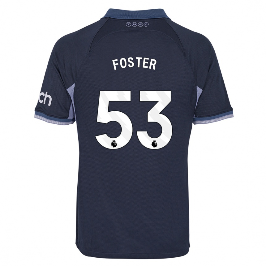 Kids Brooklyn Lyons Foster #53 Dark Blue Away Jersey 2023/24 T-Shirt Canada